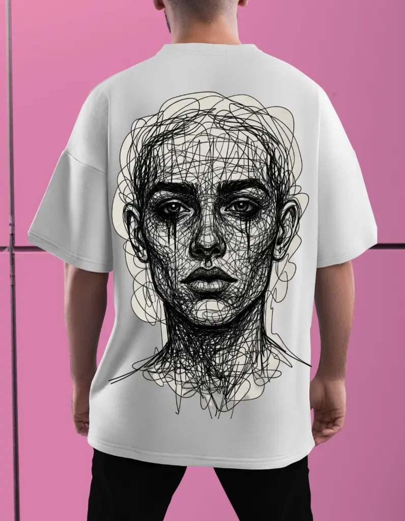 The Scribbled Gaze (WHITE, XS)