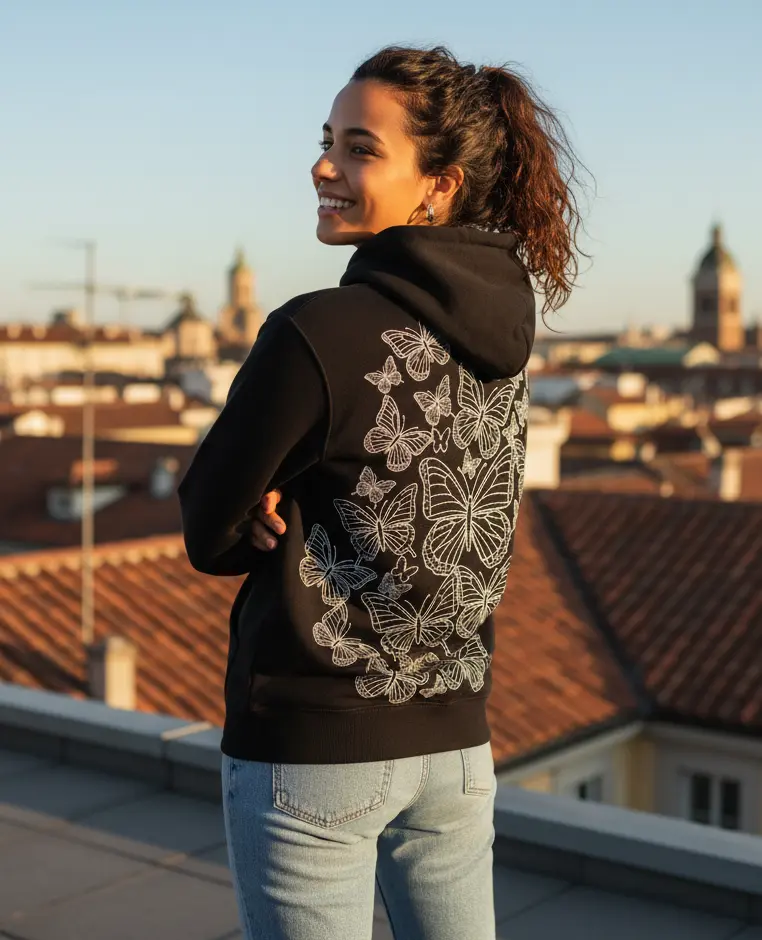 Monarch Swarm Hoodie (XS)